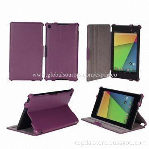 Hot-selling Heat Setting PU Cases for Google Nexus 7 2 with Easy Access to All Buttons and Ports